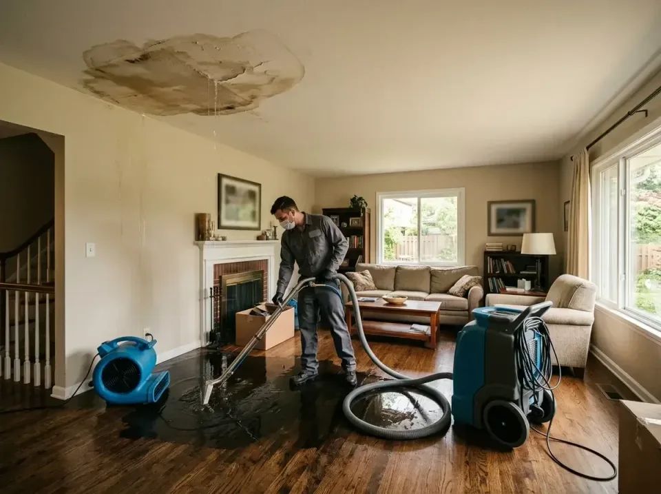 attic-pipe-burst-ceiling-drip-008 — frequently asked questions, Water Damage Restoration & Carpet Care in The College of New…